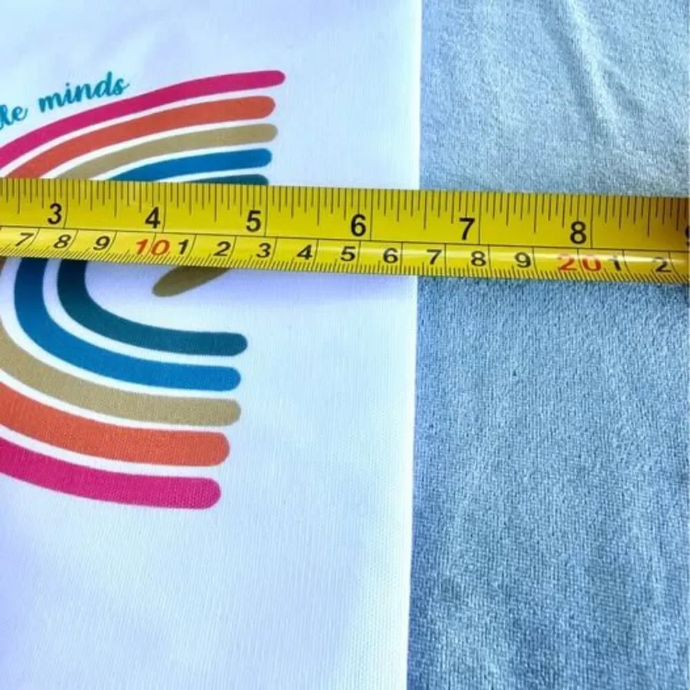 Teacher Rainbow Zipper Pouch Big Heart to Help Shape Little Minds
